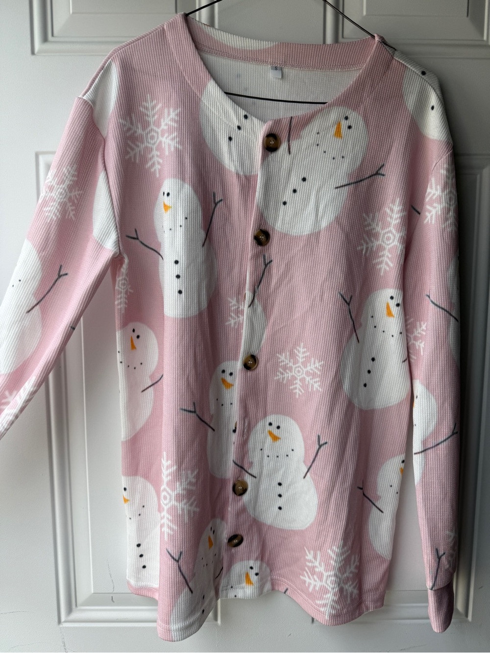 Pink Snowman Sweater